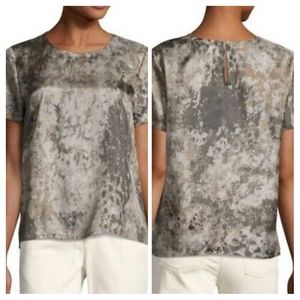 Eileen Fisher Tidewater 100% Silk Shell Blouse XXS